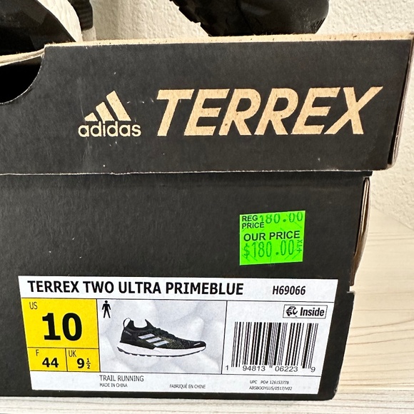 $180 Adidas Terrex Two Ultra Primeblue Trail Running Shoes Men size 10 H69066 - Picture 11 of 13